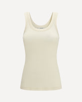 Ribbed cotton Top - CREAM | Base Blu