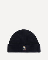 Beanie in ribbed knit with logo - BLUE | Base Blu