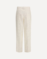 Buttoned fabric Pants - CREAM | Base Blu