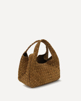 Campana suede Handbag - BROWN | Base Blu
