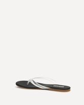 Sandali infradito in pelle e gomma - NERO | Base Blu
