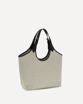 Tote Fabric Calf Leather - BEIGE | Base Blu
