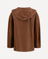 Cinoso leather Jacket - BROWN | Base Blu