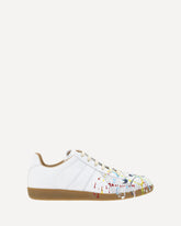 Leather Sneakers - WHITE | Base Blu