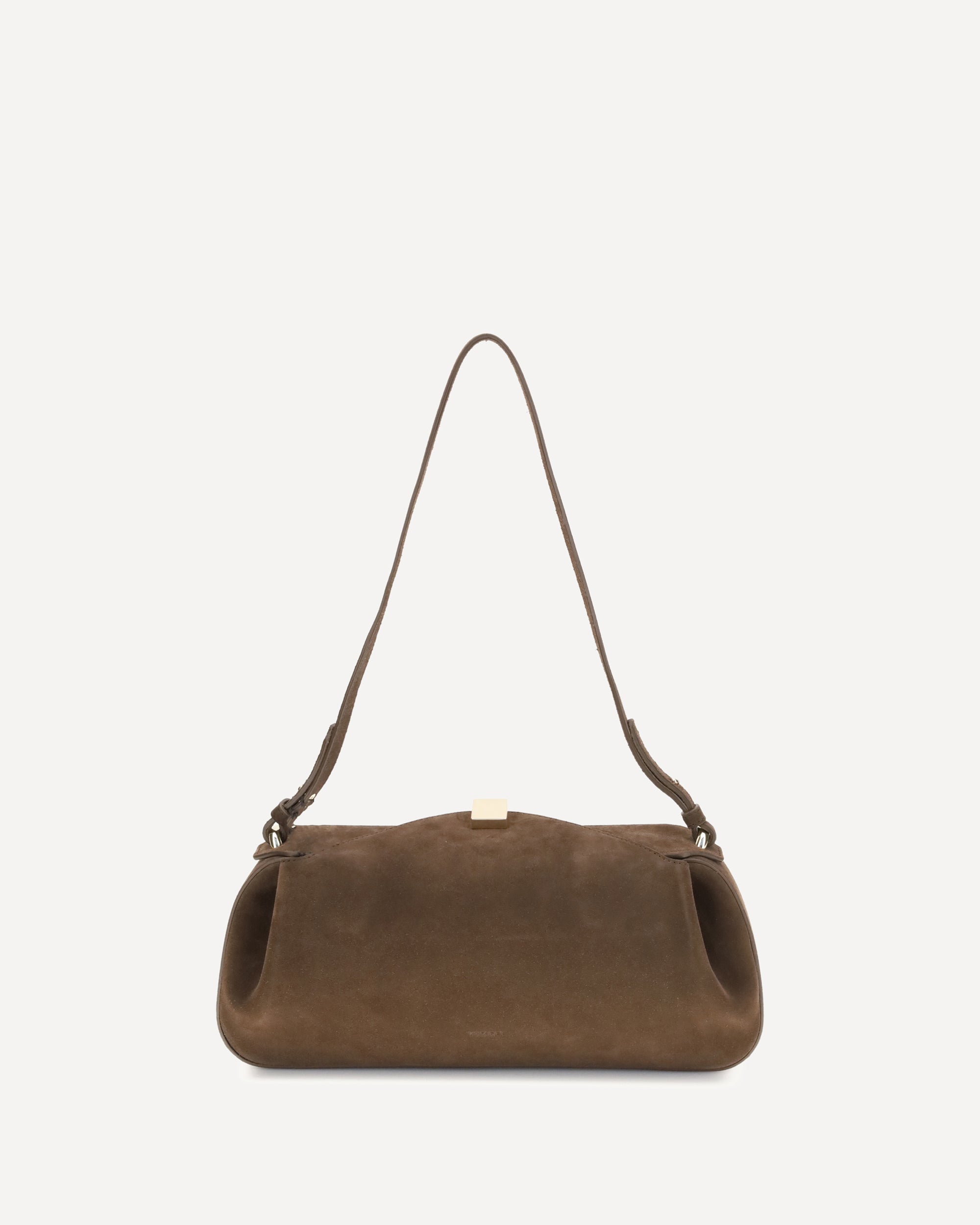 YUZEFI Oyster Shoulder Bag BROWN | Base Blu