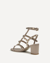 Leather Rockstud Sandals - PINK | Base Blu
