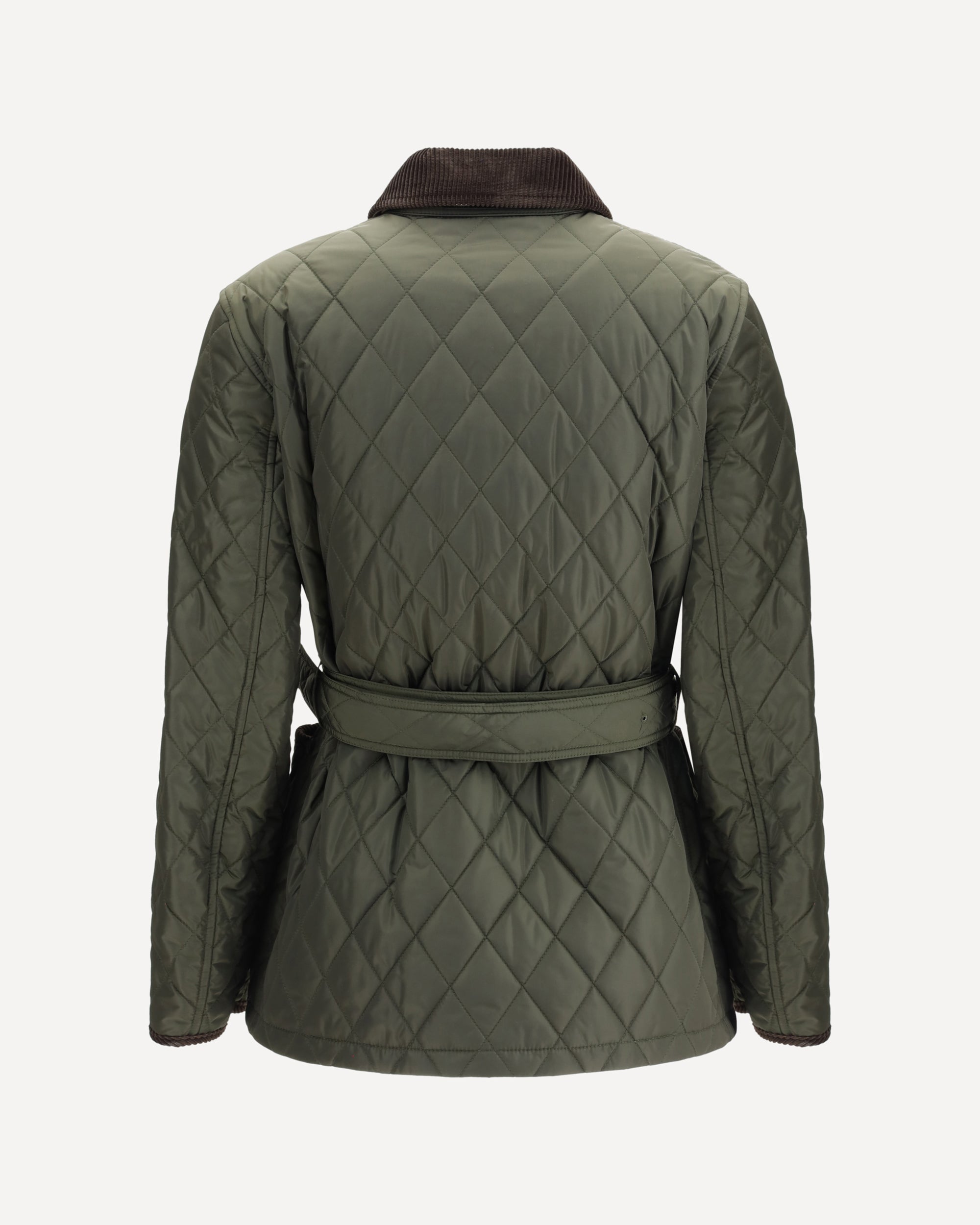 【関税&送料込】Burberry Dark Green Quilted Nylon Jacket BURBERRY Nylon Quilted Jacket GREEN | Base Blu