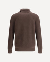 Ribbed Cardigan - BROWN | Base Blu