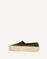 Rio suede and raffia Espadrillas - BROWN | Base Blu