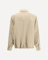 Viscose and linen Fluid twill Shirt - BEIGE | Base Blu