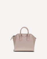 Antigona mini leather Handbag - PINK | Base Blu