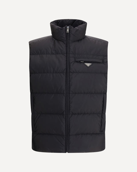 PRADA Re-Nylon Down Vest BLACK | Base Blu