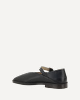 Leather Ballerinas - BLACK | Base Blu