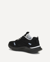 Sneakers Demivee in tessuto mesh con riporti in suede - NERO | Base Blu