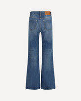 Jeans flared in organic cotton denim - BLUE | Base Blu