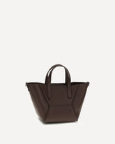 Leather Handbag - BORDEAUX | Base Blu