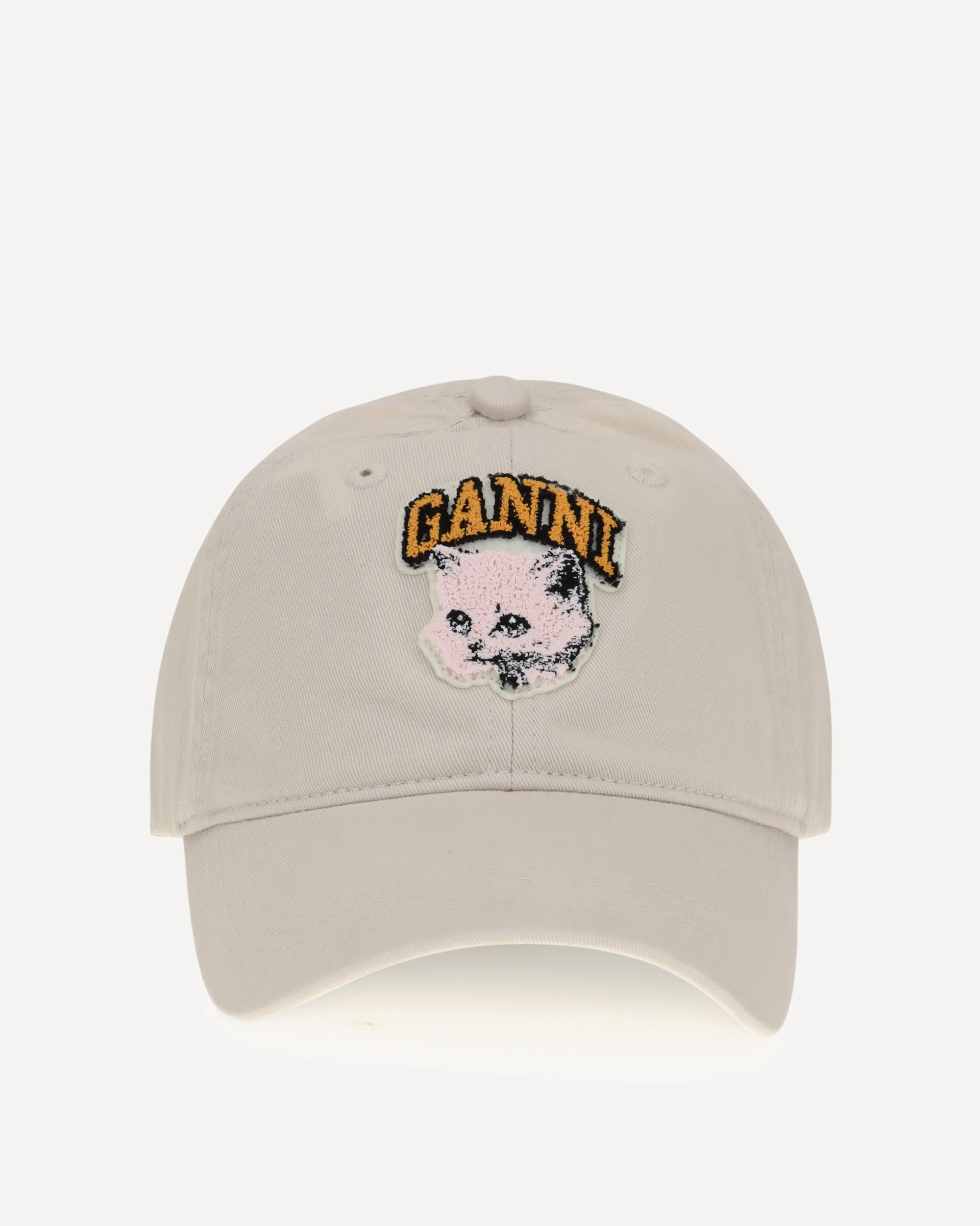 GANNI Kitty Baseball Cap CREAM | Base Blu