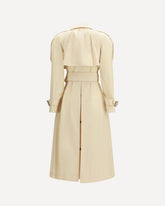 Long Trerose Trench in canvas - CREAM | Base Blu
