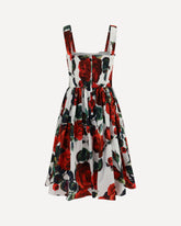 Rose Patterned Midi Dress - MULTICOLOUR | Base Blu