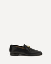 Mocassini in capretto con firma Vlogo - NERO | Base Blu