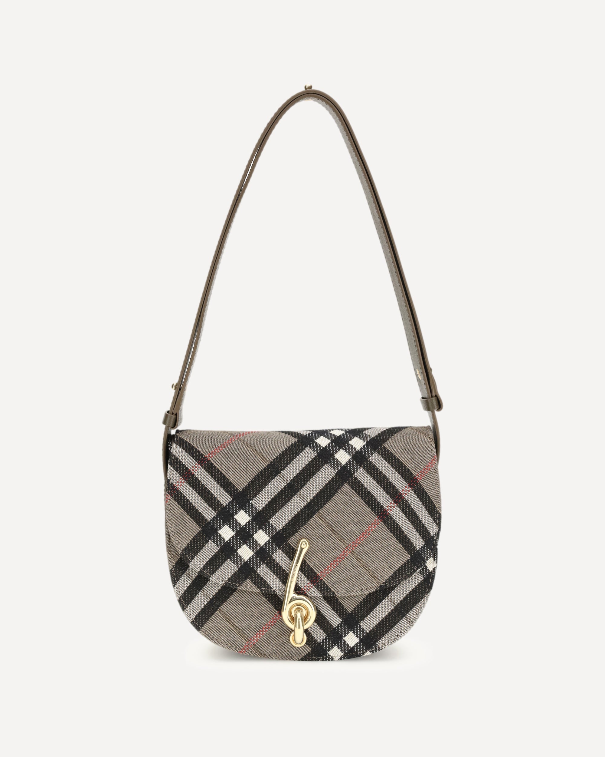 BURBERRY Check Archive Shoulder Bag GREY | Base Blu