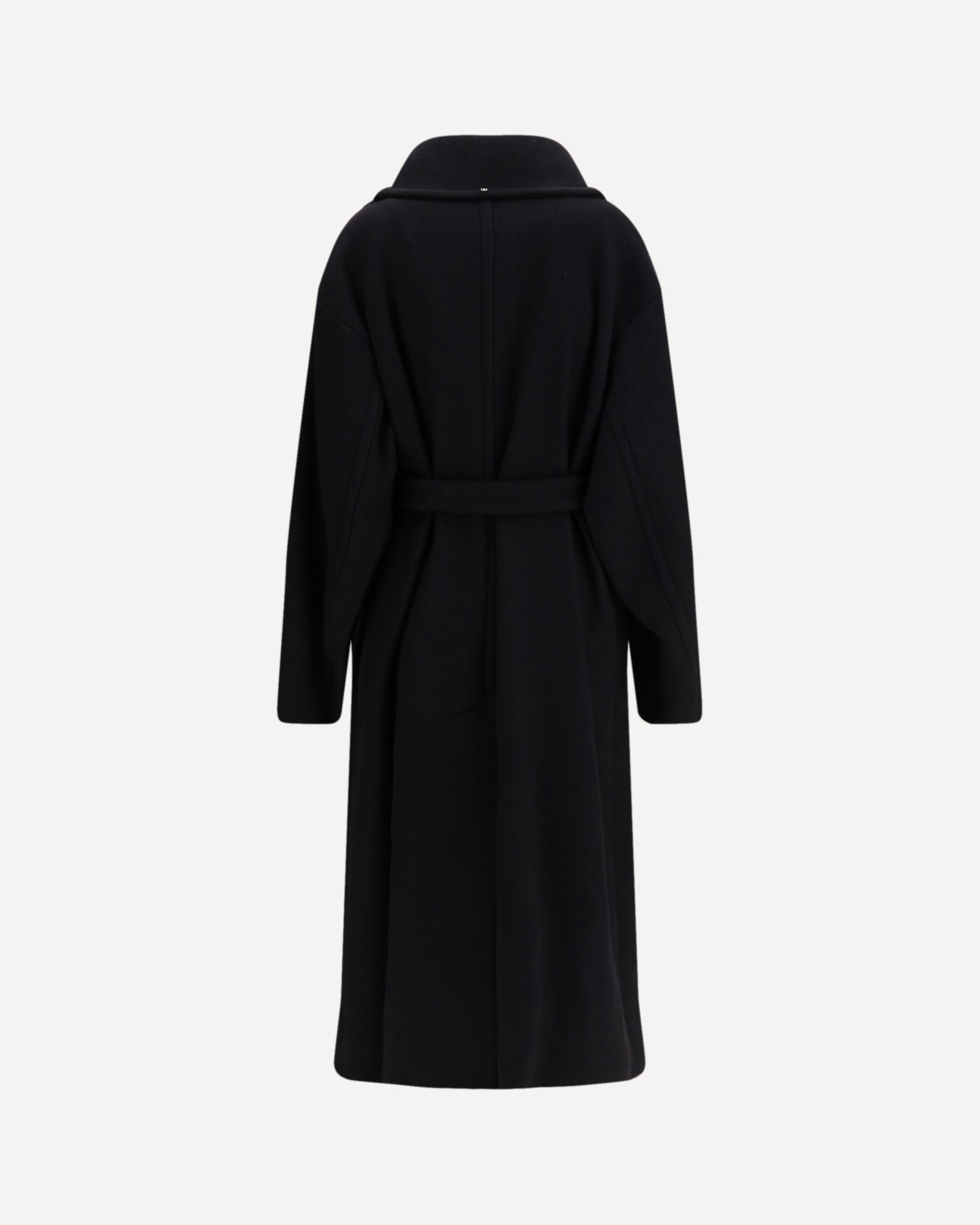 美品MaxMara SPORT MAX ウールコート　黒　size42 Double-sided pure wool coat, black | Sportmax
