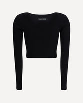 Moon Logo long-sleeved Top - BLACK | Base Blu