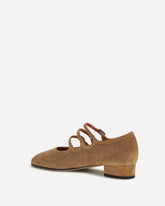 Ariana suede Ballerinas - BEIGE | Base Blu