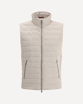 Quilted Vest Jacket - BEIGE | Base Blu