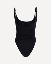 Medusa ’95 Gathered Swimsuit - BLACK | Base Blu