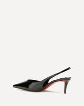 Miss Z Slingback patent leather Pumps - BLACK | Base Blu