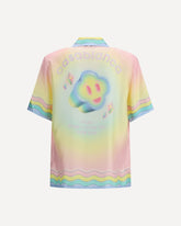 All-over monogram jacquard pattern polo Shirt - MULTICOLOUR | Base Blu
