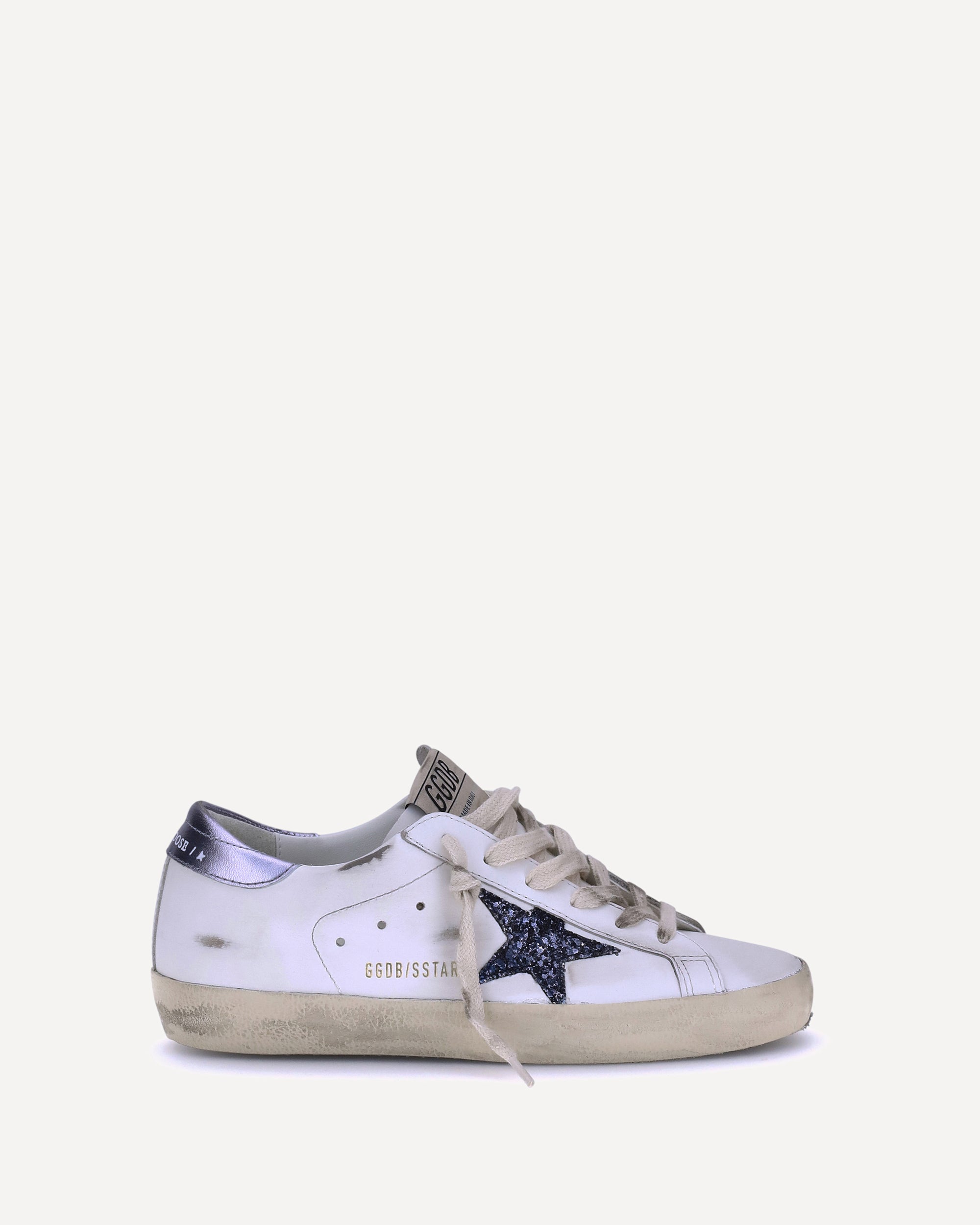 GOLDEN GOOSE Super Star Sneakers WHITE | Base Blu