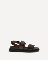 Double-strap Fussbett Sandals - BLACK | Base Blu
