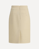 Wool Tweed Skirt - CREAM | Base Blu