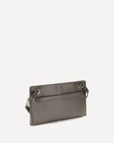 Belted leather crossbody Bag - GREEN | Base Blu