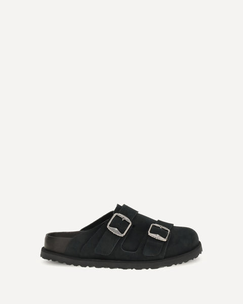 BIRKENSTOCK 1774 ビルケンシュトックWEST SUEDEサンダル BIRKENSTOCK 1774 West suede Mules BLACK | Base Blu