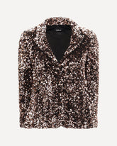 Single-breasted Jacket with sequins - PINK | Base Blu