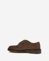 Suede Lace-Up Shoes - BROWN | Base Blu
