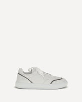 Sneakers in pelle con Shiny Details - BIANCO | Base Blu