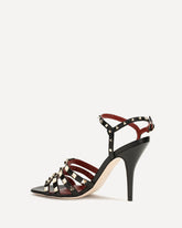 Rockstud kidskin Sandals - BLACK | Base Blu
