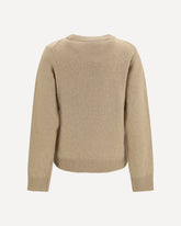 Wool graphic Sweater - BEIGE | Base Blu