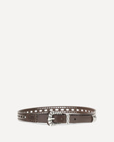 Cintura in pelle - MARRONE | Base Blu