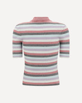 Striped Polo Top - MULTICOLOUR | Base Blu