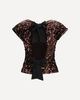 Sequins Top - BROWN | Base Blu