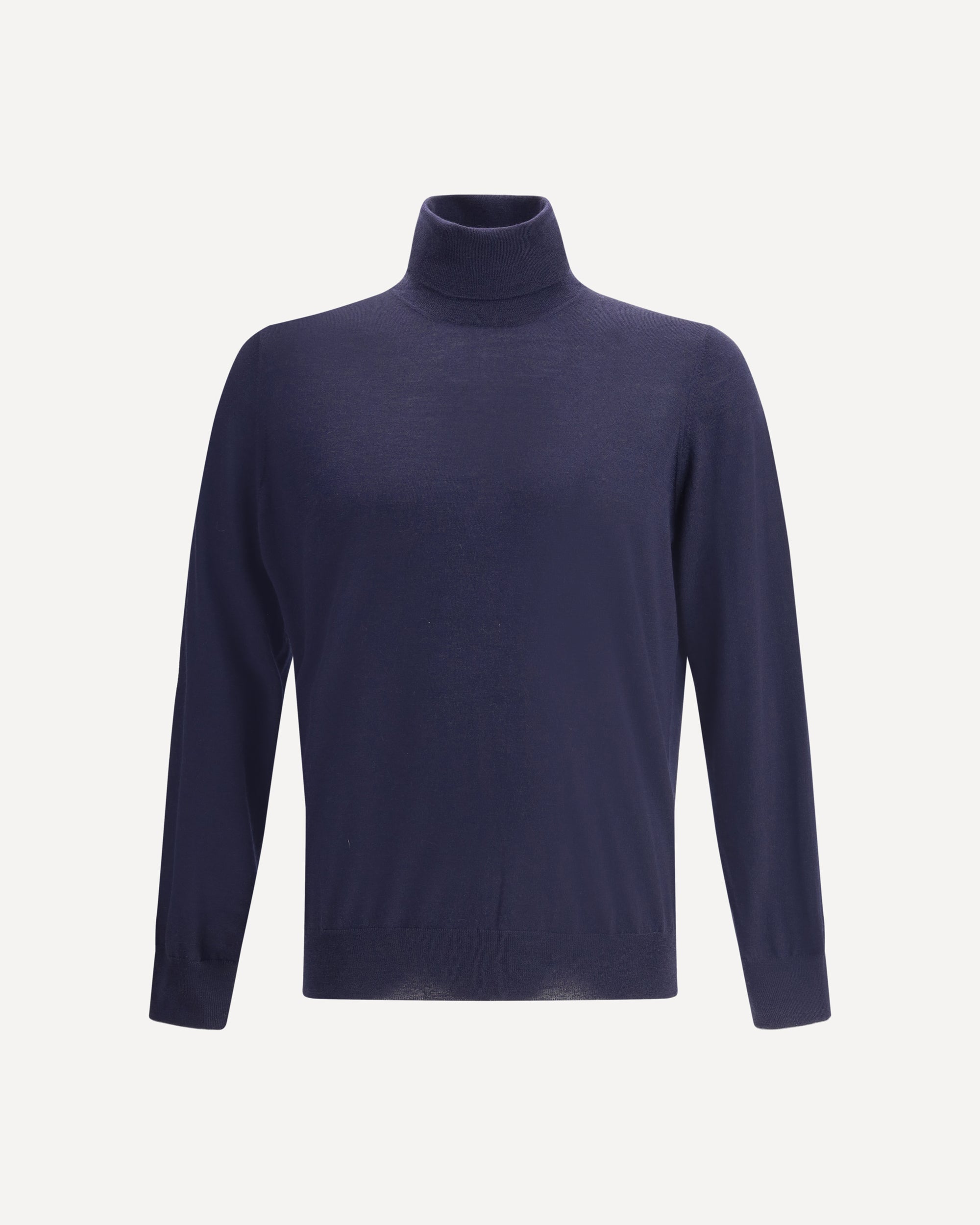 BRUNELLO CUCINELLI Wool turtleneck Sweater BLUE | Base Blu