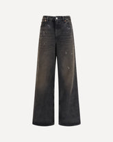 Full Cut Nebula Wash Jeans - BLACK | Base Blu
