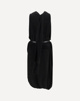 Draped viscose Dress - BLACK | Base Blu