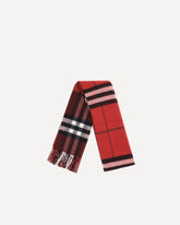Cashmere Check Scarf - BORDEAUX | Base Blu