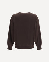 Cashmere Sweater with Monili chain - BROWN | Base Blu